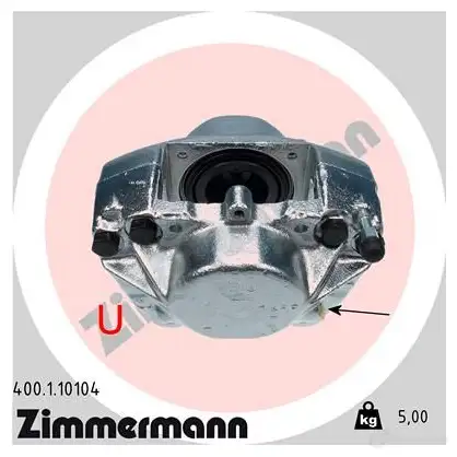 Тормозной суппорт ZIMMERMANN Z3QZEG M 400110104 906354