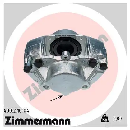 Тормозной суппорт ZIMMERMANN 400210104 906432 Q7F2 7