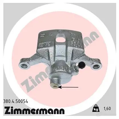 Тормозной суппорт ZIMMERMANN U2MP Z 906343 380450054 изображение 0