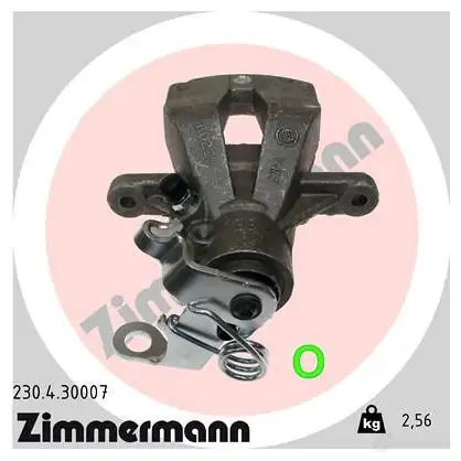 Тормозной суппорт ZIMMERMANN 230430007 CIAO D 905137