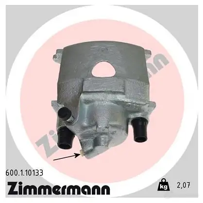 Тормозной суппорт ZIMMERMANN 3 G4QV97 600110133 907367 изображение 0