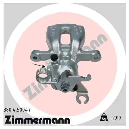Тормозной суппорт ZIMMERMANN 380450047 906341 VY27 L