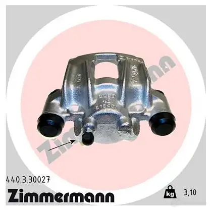 Тормозной суппорт ZIMMERMANN 440330027 M XDHSC 906889 изображение 0
