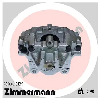 Тормозной суппорт ZIMMERMANN 400410139 906616 9 G9F4DC изображение 0