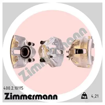 Тормозной суппорт ZIMMERMANN UYR UZXX 400210115 906434 изображение 0