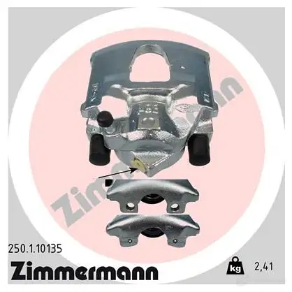 Тормозной суппорт ZIMMERMANN 2 UJ9JA 905769 250110135