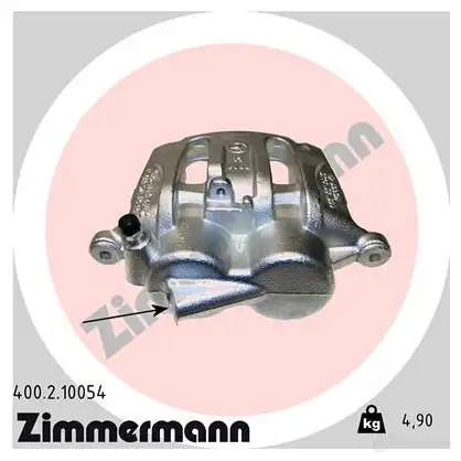 Тормозной суппорт ZIMMERMANN 400210054 0Y8JI IJ 906424 изображение 0