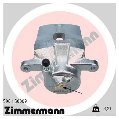 Тормозной суппорт ZIMMERMANN 92M CH 590150009 907224