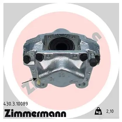 Тормозной суппорт ZIMMERMANN 430310089 7GH7 3K3 906822