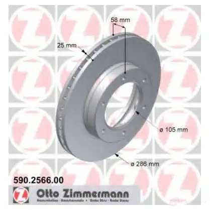 Тормозной диск ZIMMERMANN NP TXIM 907257 590256600 изображение 0