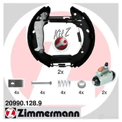 Тормозные колодки барабанные комплект ZIMMERMANN 8 R7PJ12 209901288 904867 изображение 0