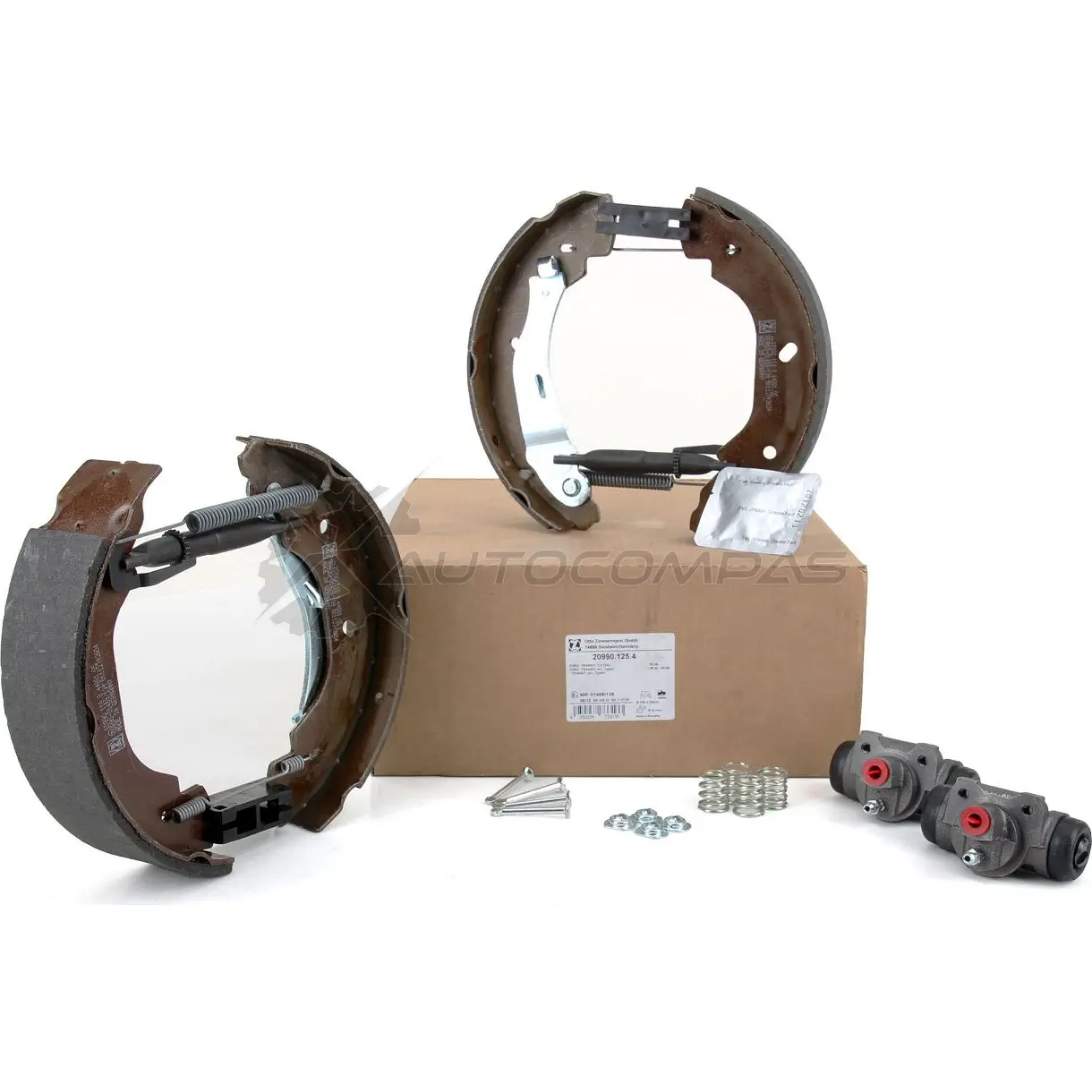 Тормозные колодки барабанные комплект ZIMMERMANN W8 DE2M 904855 209901254