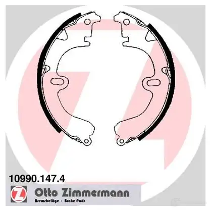 Тормозные колодки комплект ZIMMERMANN 904192 O6PW 06 109901474