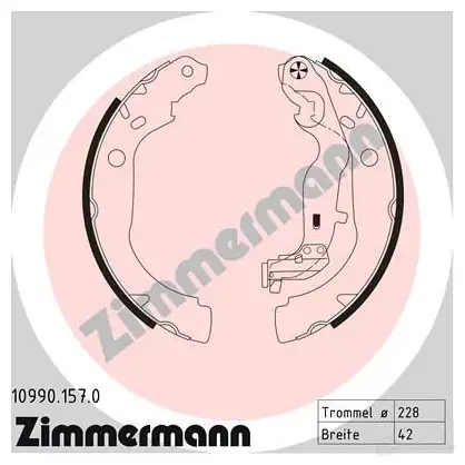 Тормозные колодки комплект ZIMMERMANN PD7J E2 904229 109901570 изображение 0