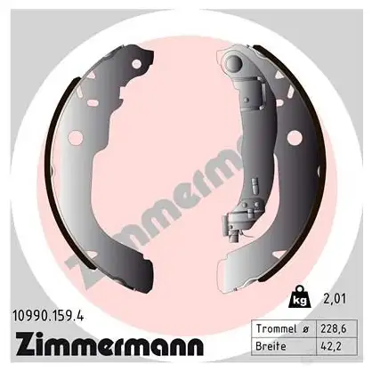 Тормозные колодки комплект ZIMMERMANN PD3A JZC 109901594 1437875504