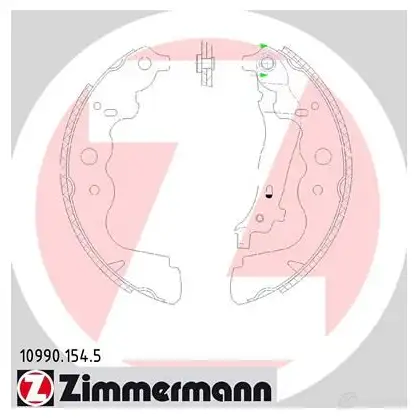 Тормозные колодки комплект ZIMMERMANN 904207 109901545 23 K0M изображение 0