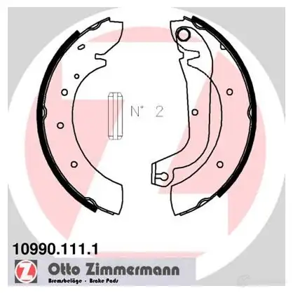 Тормозные колодки комплект ZIMMERMANN 109901111 904120 LF0 9Q изображение 0