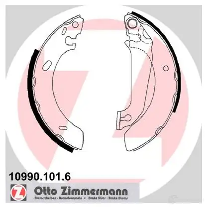 Тормозные колодки комплект ZIMMERMANN 109901016 904076 A TUGO изображение 0