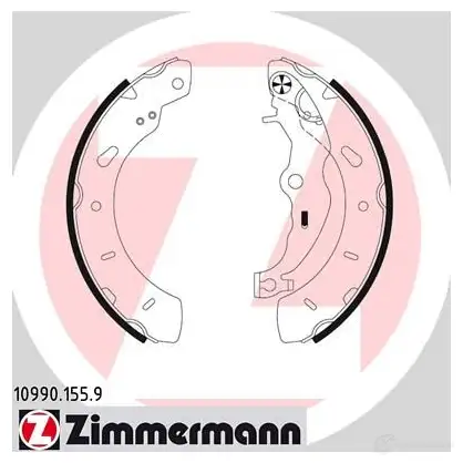 Тормозные колодки комплект ZIMMERMANN 109901559 904218 AU Q66H