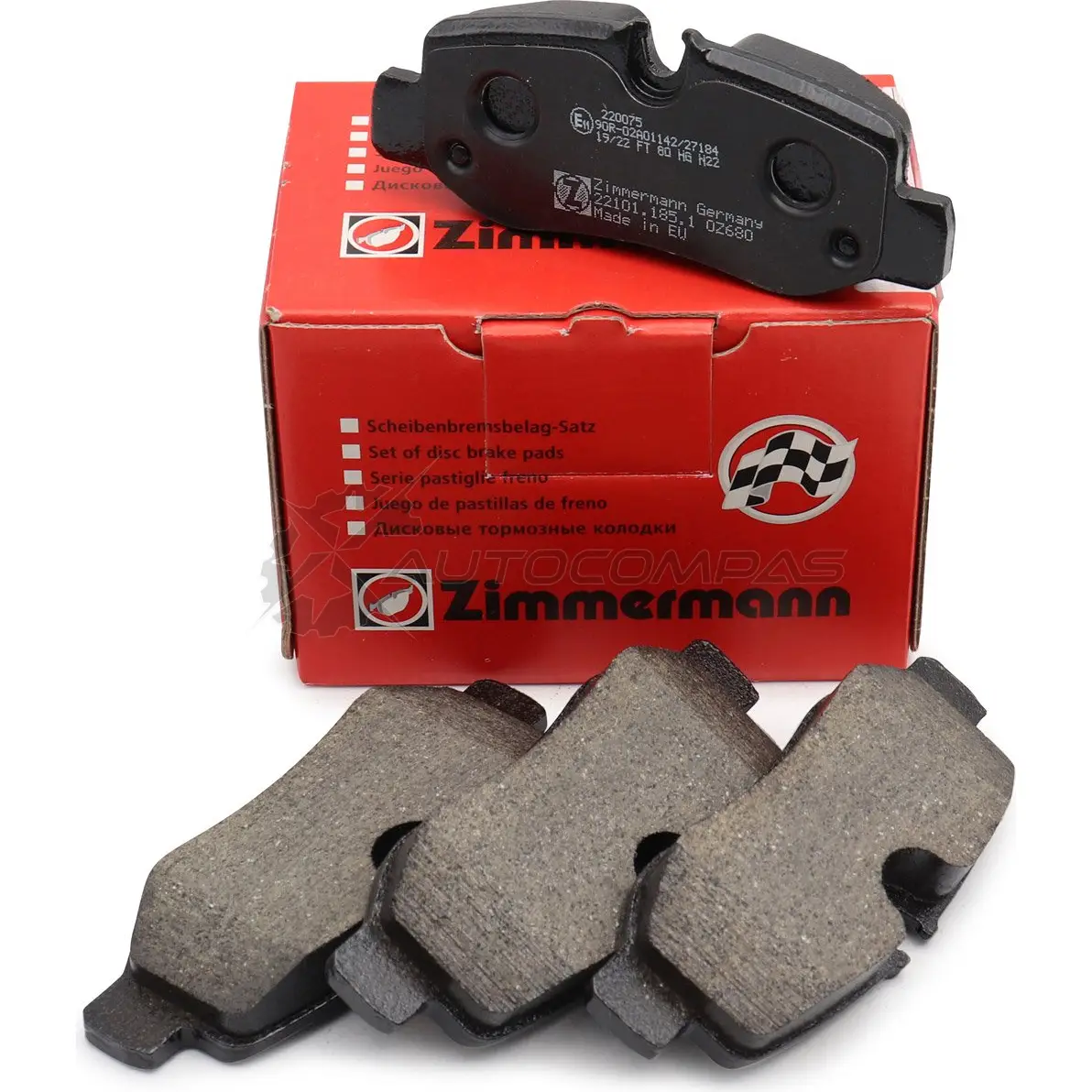 Тормозные колодки комплект ZIMMERMANN 2 2101 905066 221011851 8D7G06V