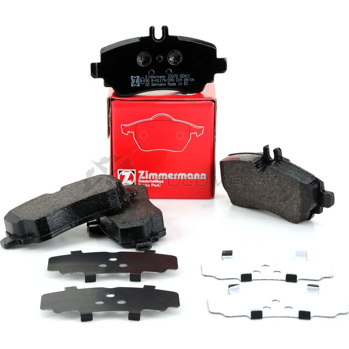 Тормозные колодки комплект ZIMMERMANN 905172 2 3070 A17B3P 230701951