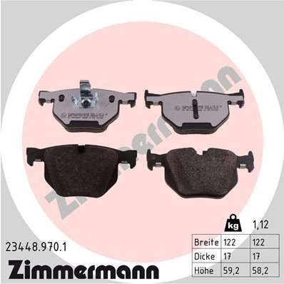 Тормозные колодки комплект ZIMMERMANN 1424850147 2 3447 234489701 23732 изображение 0