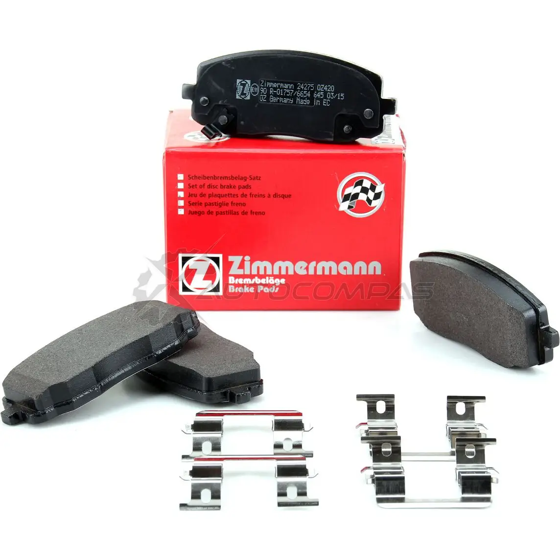 Тормозные колодки комплект ZIMMERMANN 242751651 2O5D15N 905581 242 75