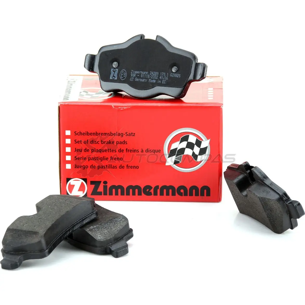 Тормозные колодки комплект ZIMMERMANN 905588 24290 242891701 242 89