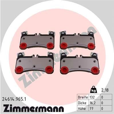 Тормозные колодки комплект ZIMMERMANN 1424405421 246 14 246149651 F4GH3QN