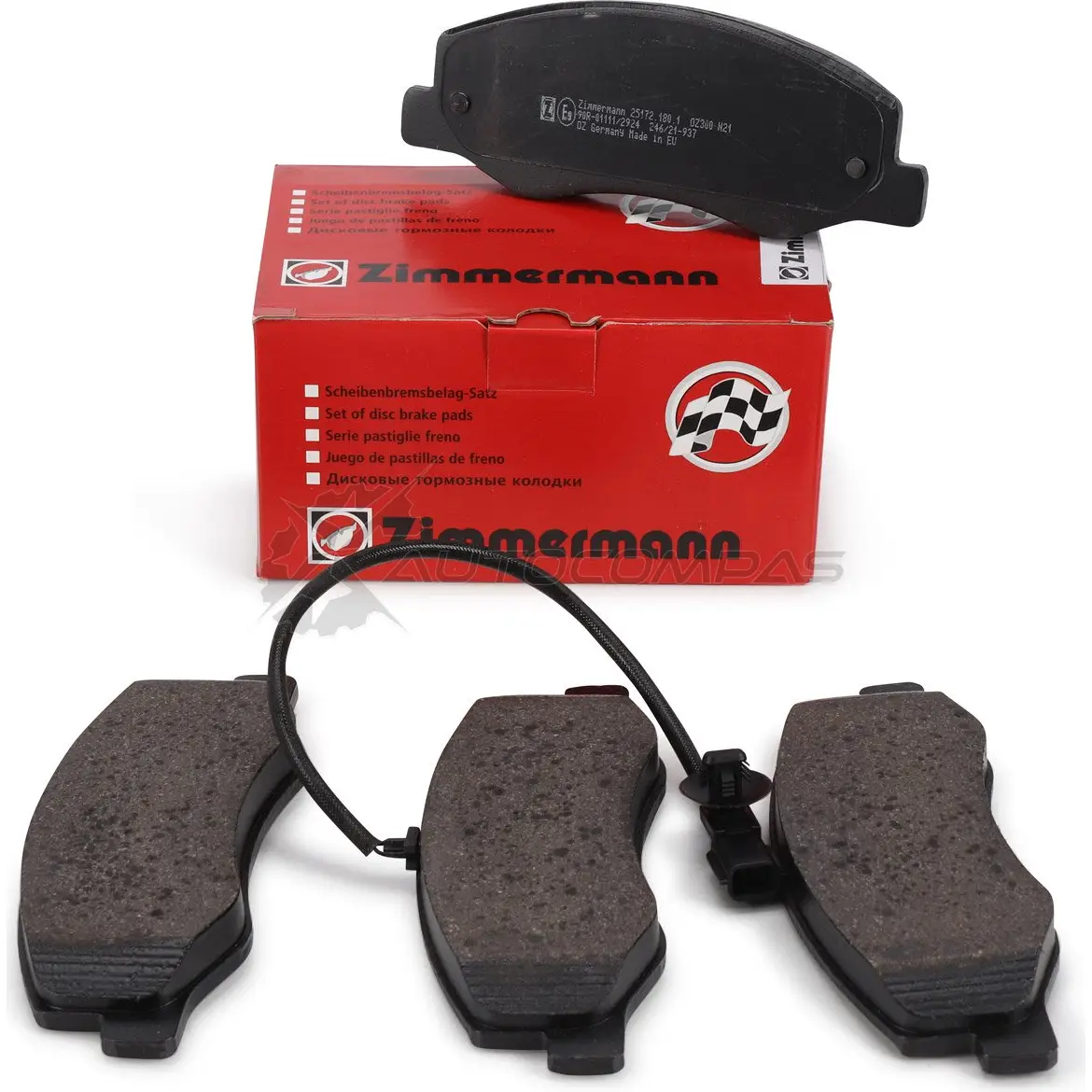 Тормозные колодки комплект ZIMMERMANN 905929 25173 251721801 251 72