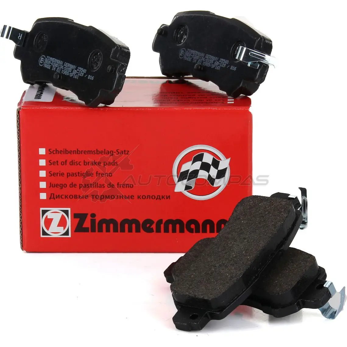 Тормозные колодки комплект ZIMMERMANN 905969 255401451 2554 0 25541 - Изображение 1