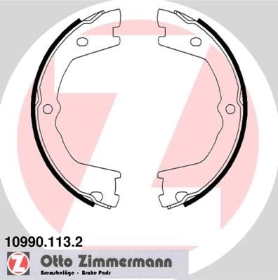 Тормозные колодки ручника ZIMMERMANN 904134 109901132 MWP MS