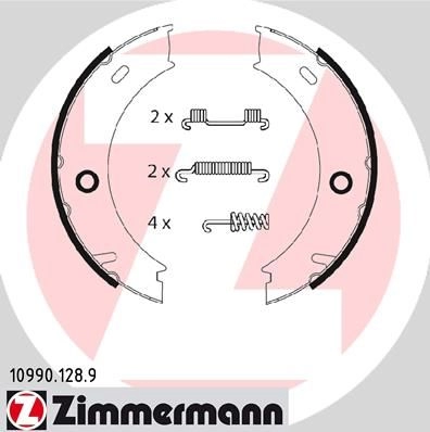 Тормозные колодки ручника ZIMMERMANN 904169 PXKW R 109901289 изображение 0