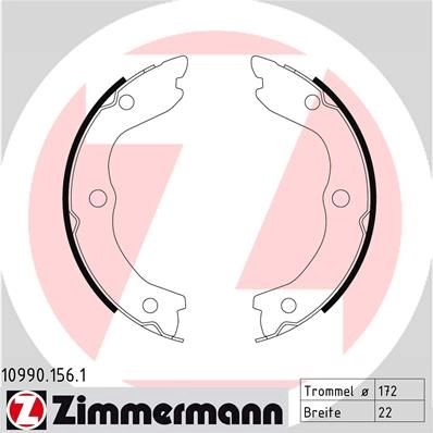 Тормозные колодки ручника ZIMMERMANN 904220 109901561 5 PH9F изображение 0