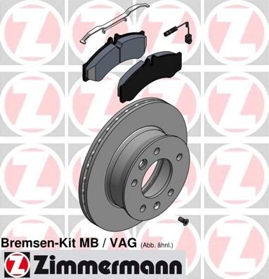 Тормозные диски + колодки ZIMMERMANN 907671 640431300 XC FOXX