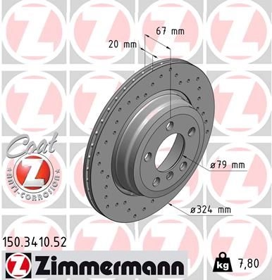 Тормозной диск ZIMMERMANN R3 0Q5T 904444 150341052