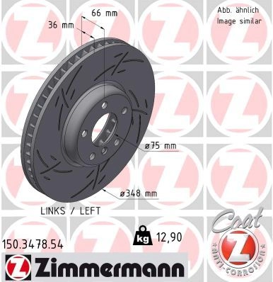 Тормозной диск ZIMMERMANN POWV 1M0 150347854 1425045835
