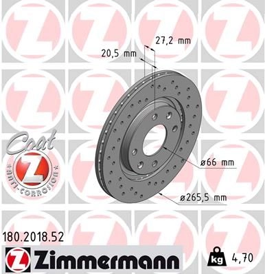 Тормозной диск ZIMMERMANN K25H 9BA 904617 180201852 изображение 0