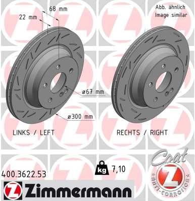 Тормозной диск ZIMMERMANN 400362253 1425077175 PJZHGX Y