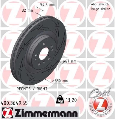 Тормозной диск ZIMMERMANN 2EWB L 1425077181 400364955 изображение 0