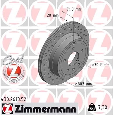 Тормозной диск ZIMMERMANN 906766 Z0 Z1D 430261352 изображение 0
