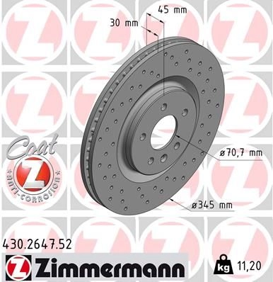 Тормозной диск ZIMMERMANN 6 NVCI 1437879657 430264752 изображение 0