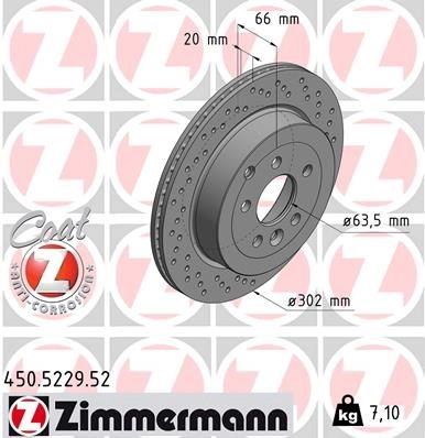 Тормозной диск ZIMMERMANN 75 AGTE 1437878703 450522952 изображение 0