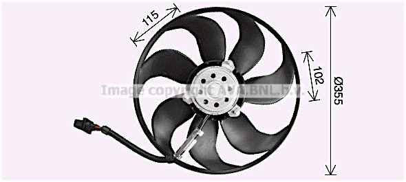 Вентилятор радиатора AVA QUALITY COOLING 02M5 PCC 4045385235834 AI7521 1424800932
