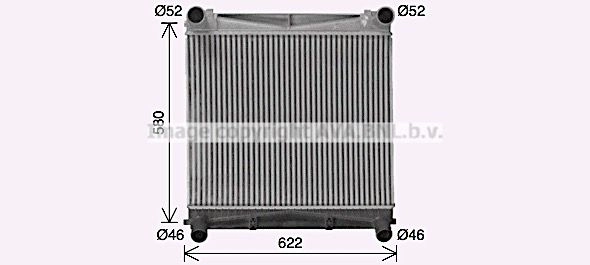 Интеркулер AVA QUALITY COOLING VV IZD AU4343 1440653920
