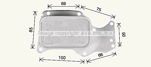 Масляный радиатор АКПП AVA QUALITY COOLING A9 7XMR 1440653940 BW3621