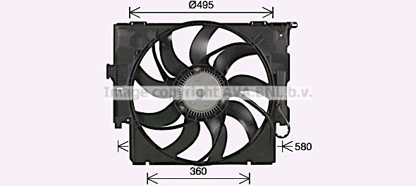 Вентилятор радиатора AVA QUALITY COOLING 1440653955 BW7586 SU 67T08