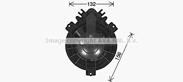 Моторчик вентилятора печки AVA QUALITY COOLING 1440653959 BW8605 62 I61N изображение 0