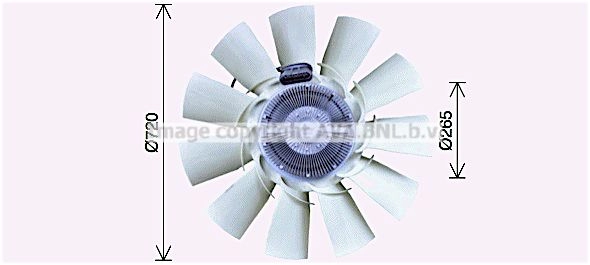 Вентилятор радиатора AVA QUALITY COOLING 1424800940 4045385231232 DFF083 S5V62A 1 изображение 0
