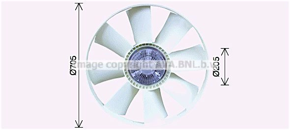Вентилятор радиатора AVA QUALITY COOLING 1424800941 17JGJ F DFF084 4045385231249 изображение 0